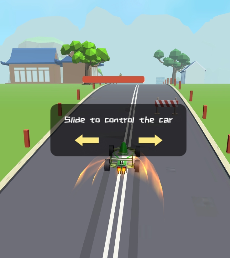 F1 Rush race scene showing speed line effects